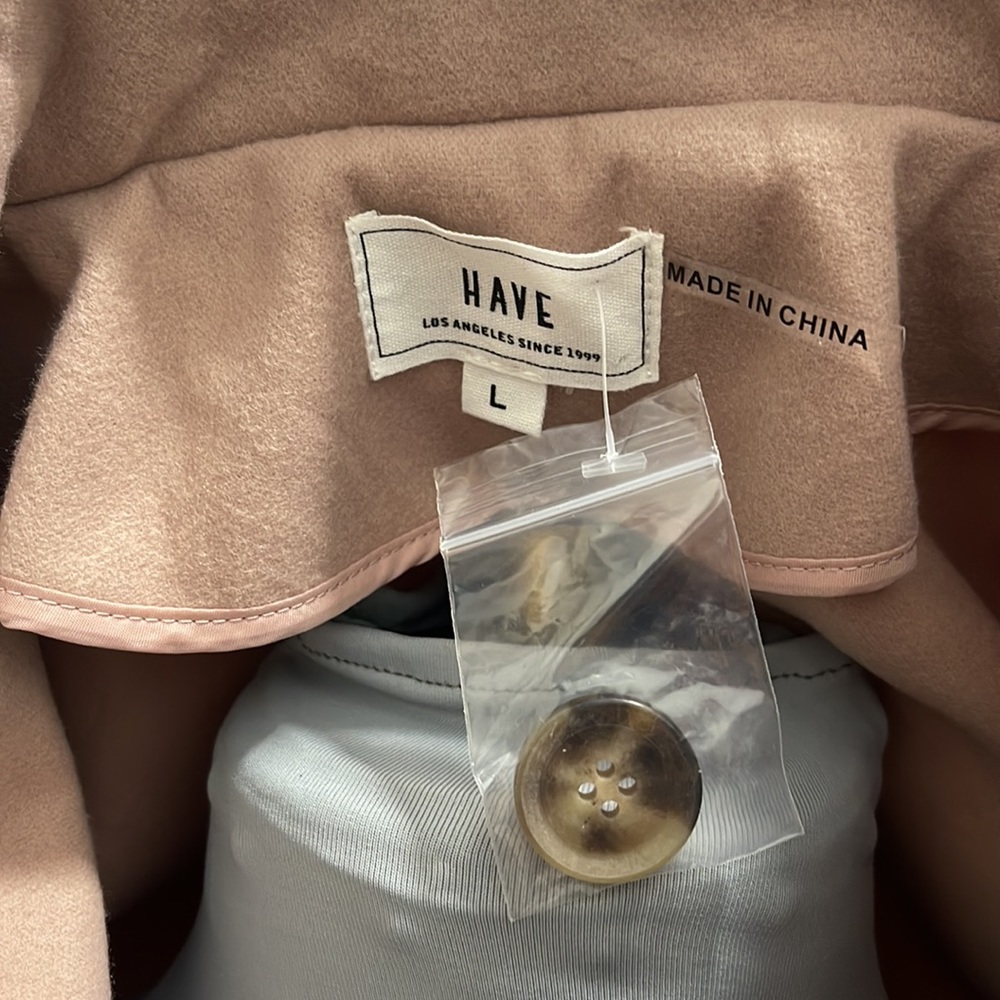 Mauve Jacket By Have, Size Large - image 2